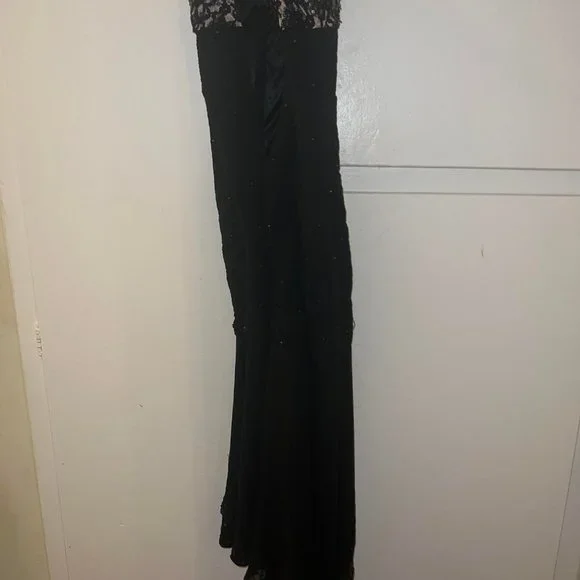 Vintage Black and Gold Dress - Picture 2 of 4